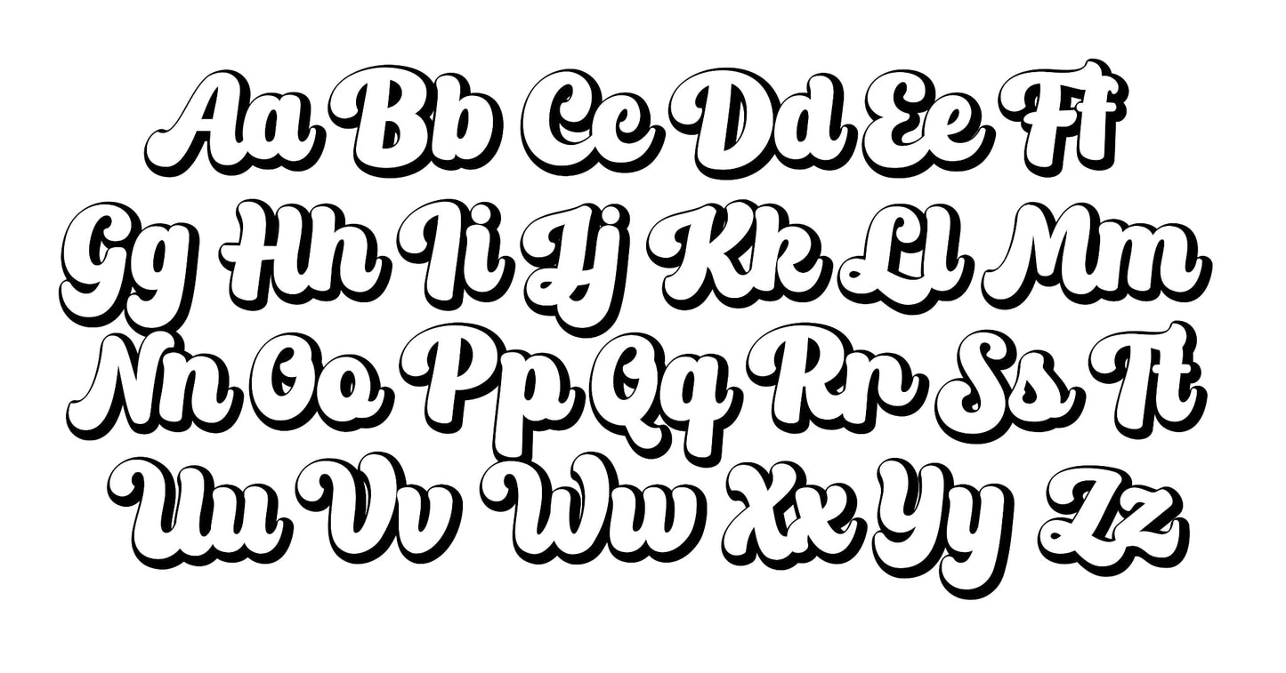 Wood Shadow Name Sign