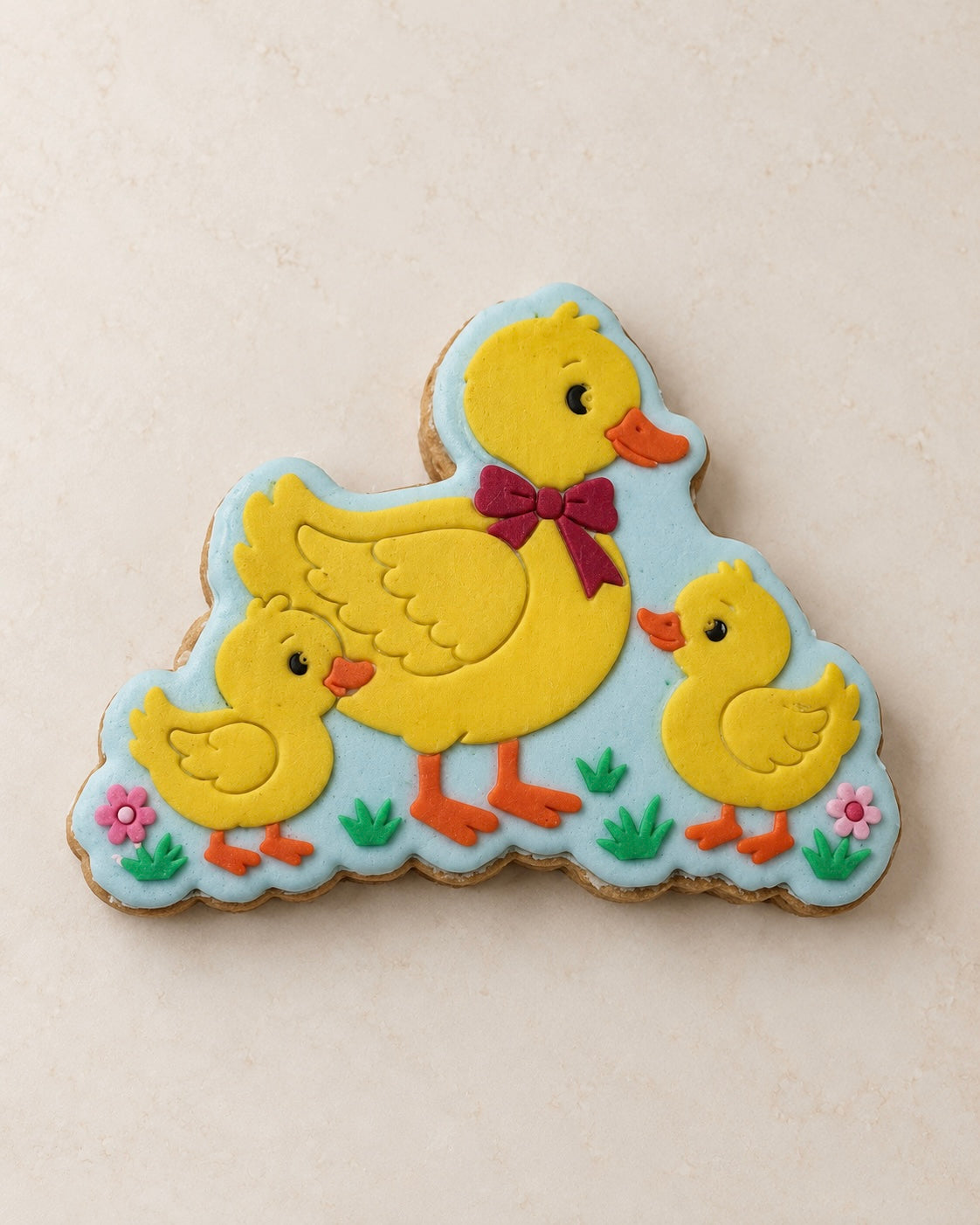 Mother Duck & Ducklings Cookie Stamp & Cutter