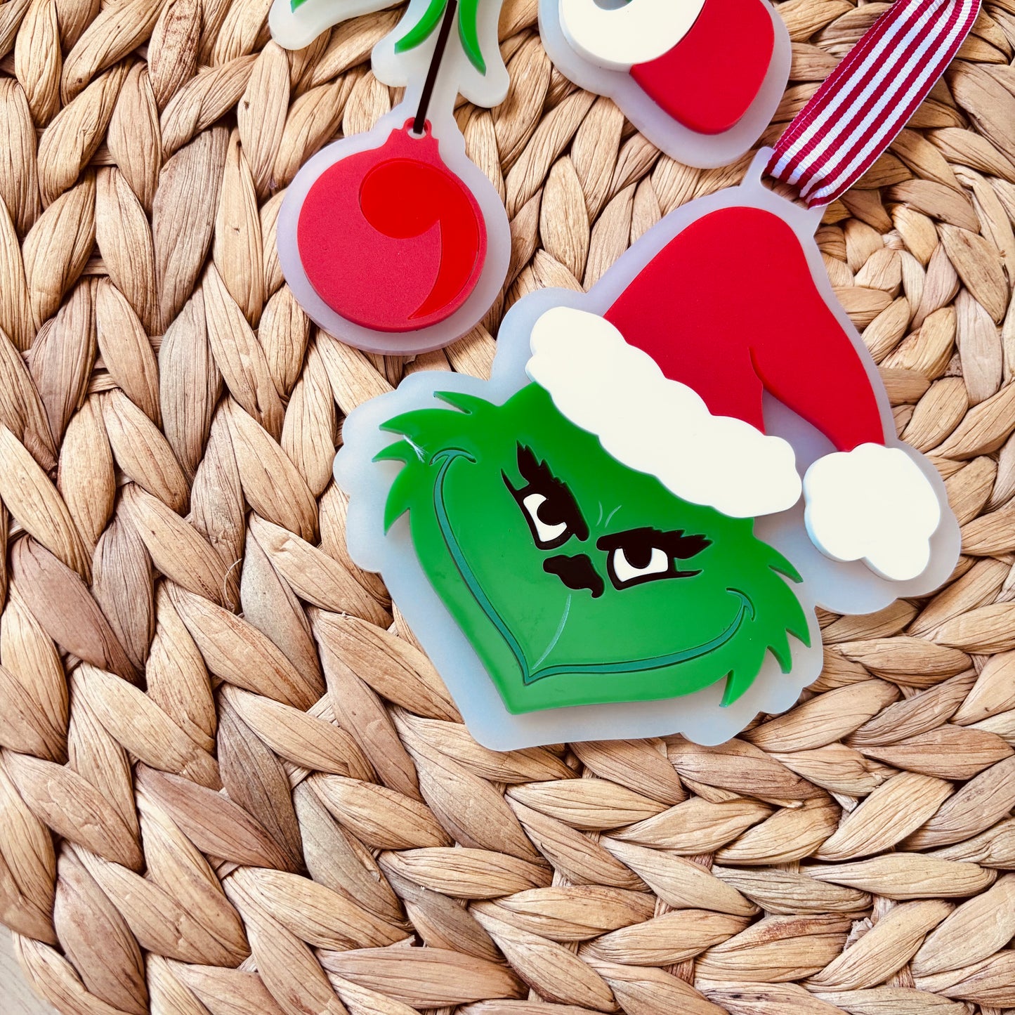 Grinch Face Ornament