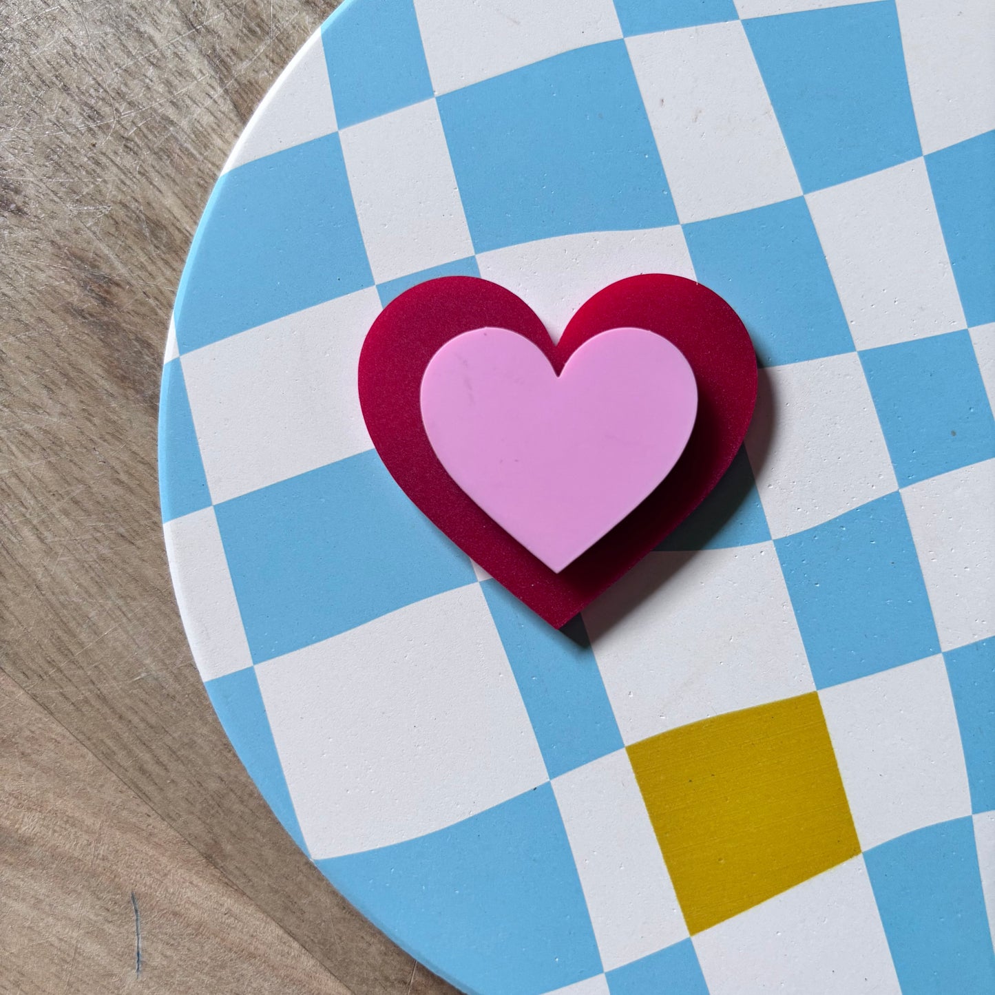 Layered Heart Charm