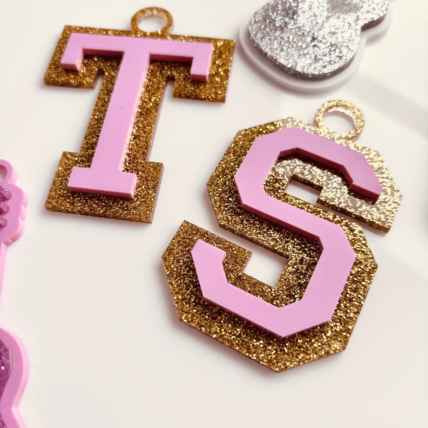 College Letter Keyring