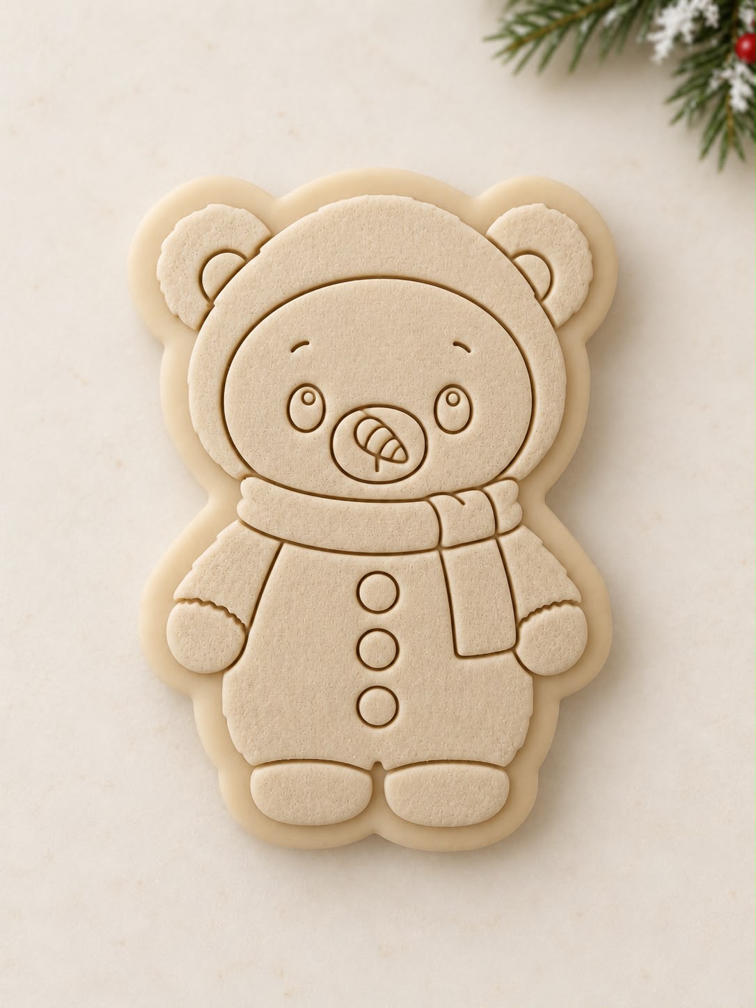 Le Monde de Mely | Christmas Teddies – Snowman Teddy Cookie Stamp