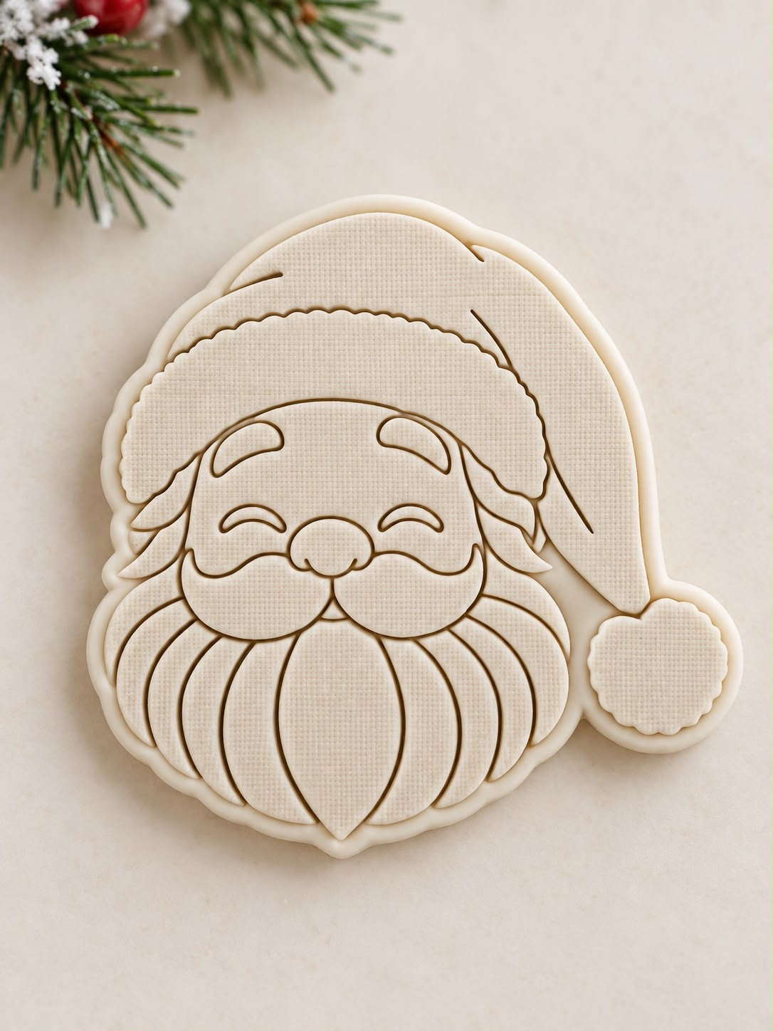 Le Monde de Mely | Classic Christmas – Santa Face Cookie Stamp