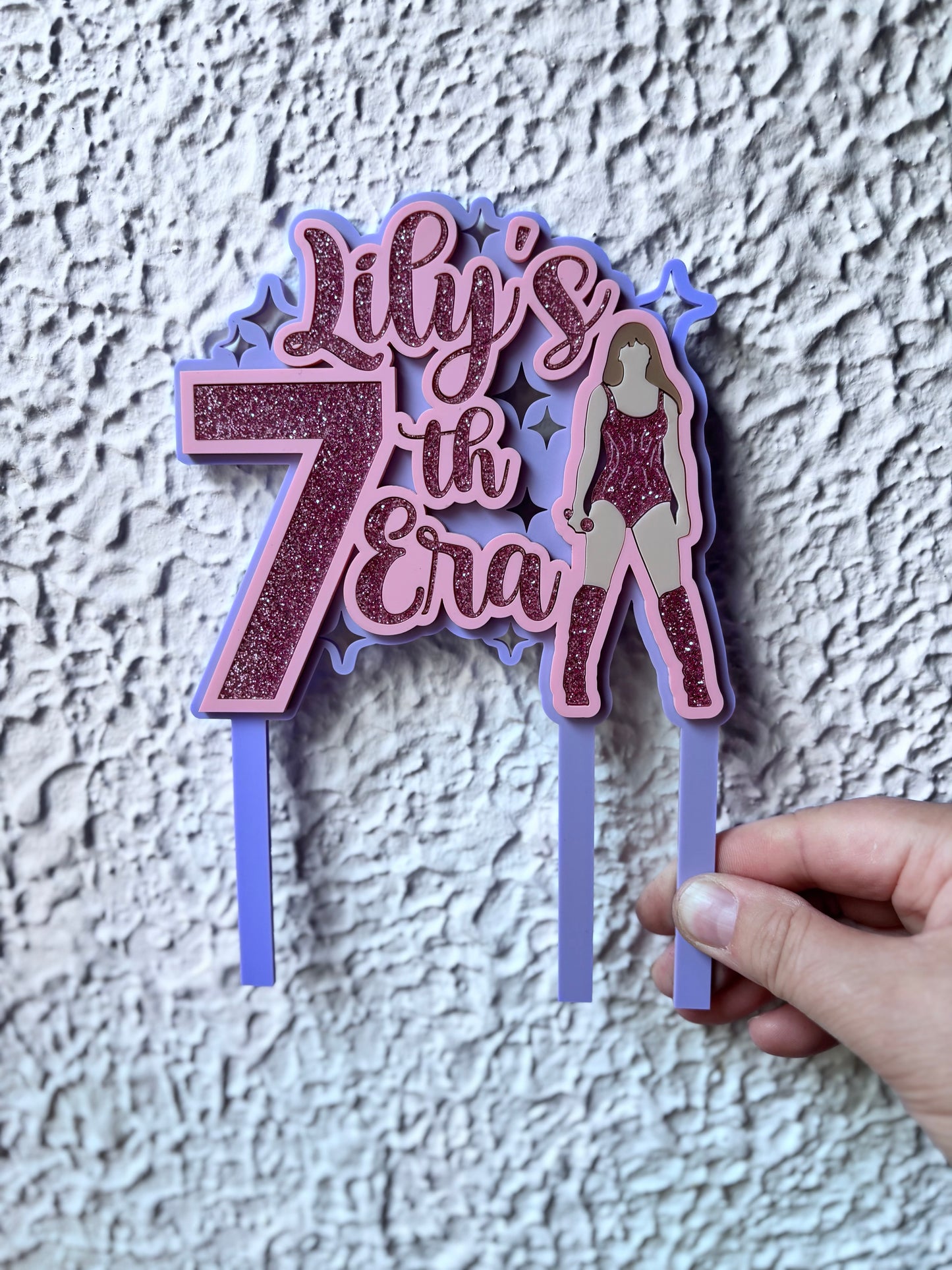 Taylor Swift Name & Year Era Cake Topper