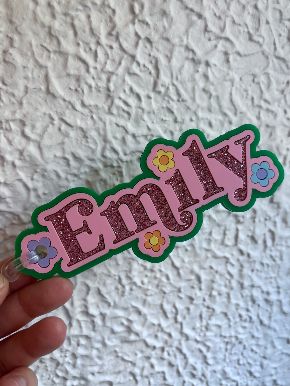 Daisy Name Keyring