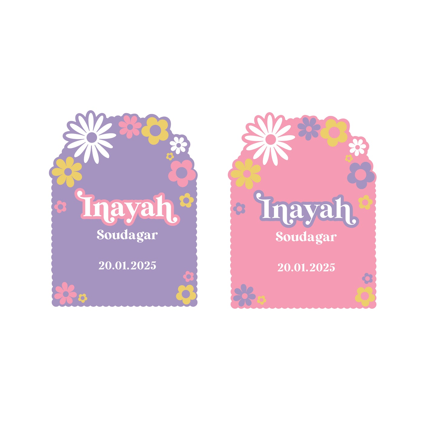 Birth Announcement Flower Board