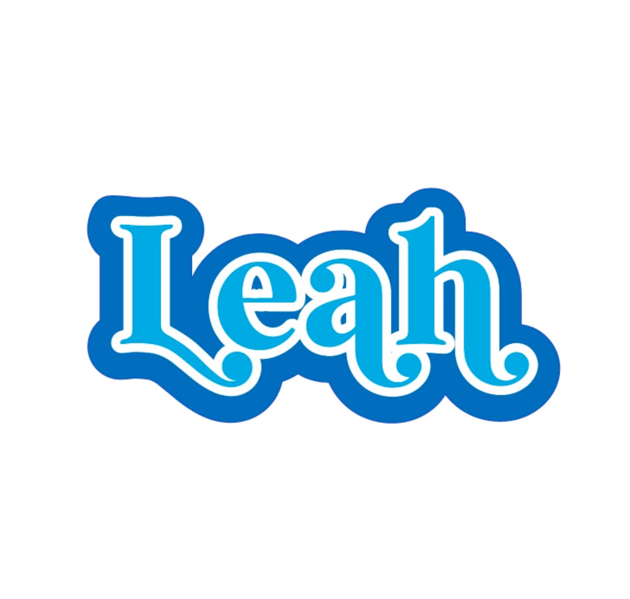 2 Layer Outline Name Sign