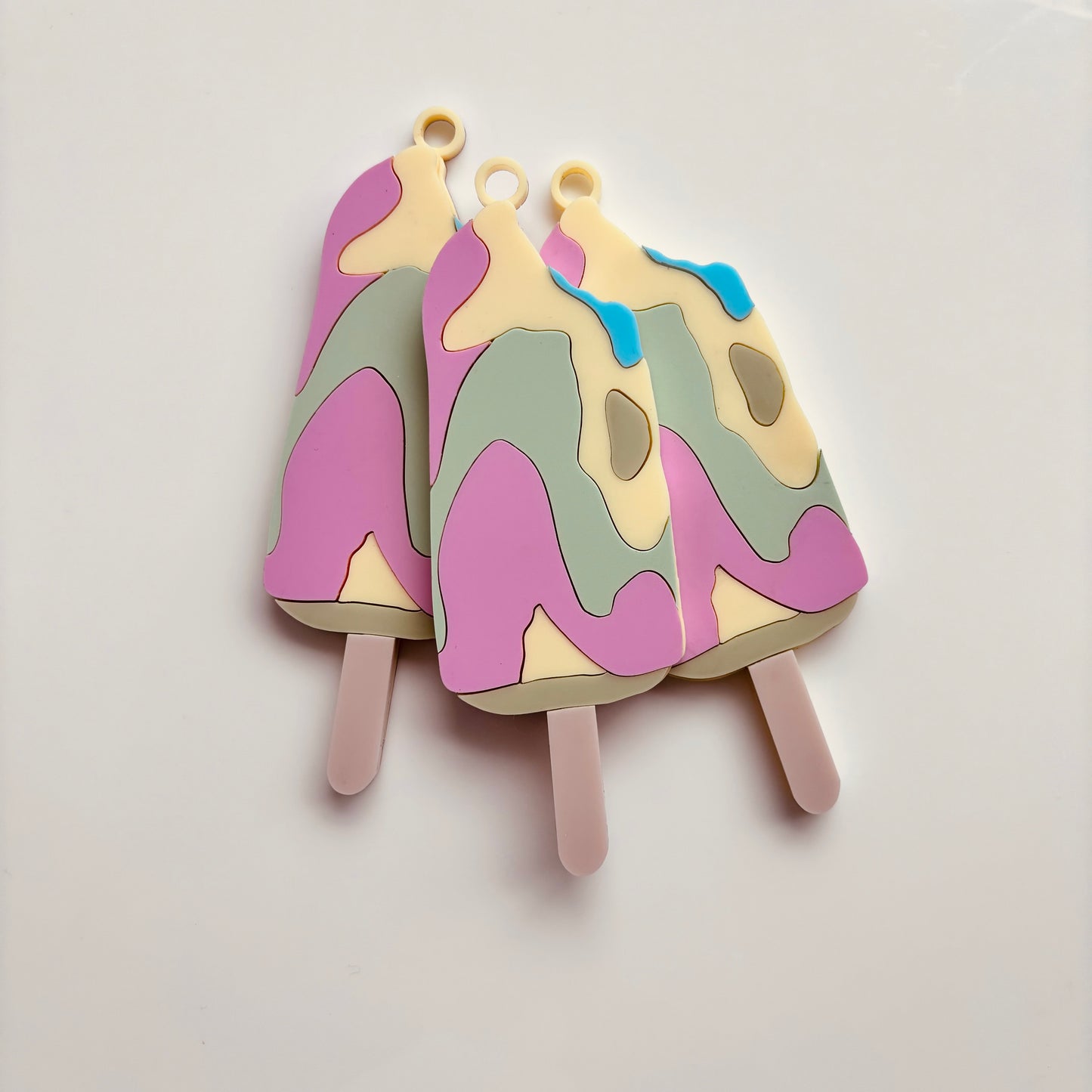 Rainbow Paddle Pop Keyring