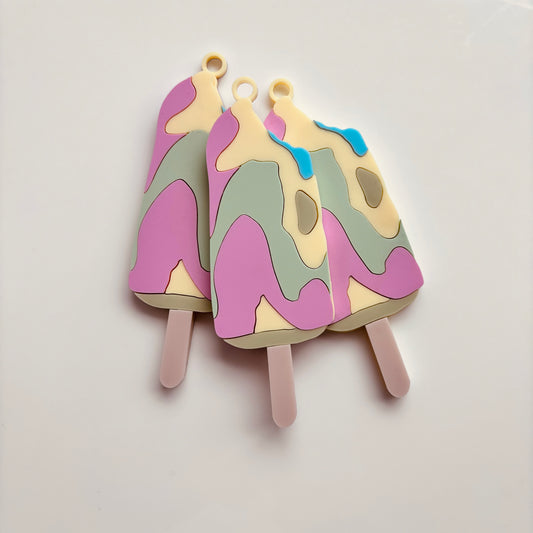 Rainbow Paddle Pop Keyring