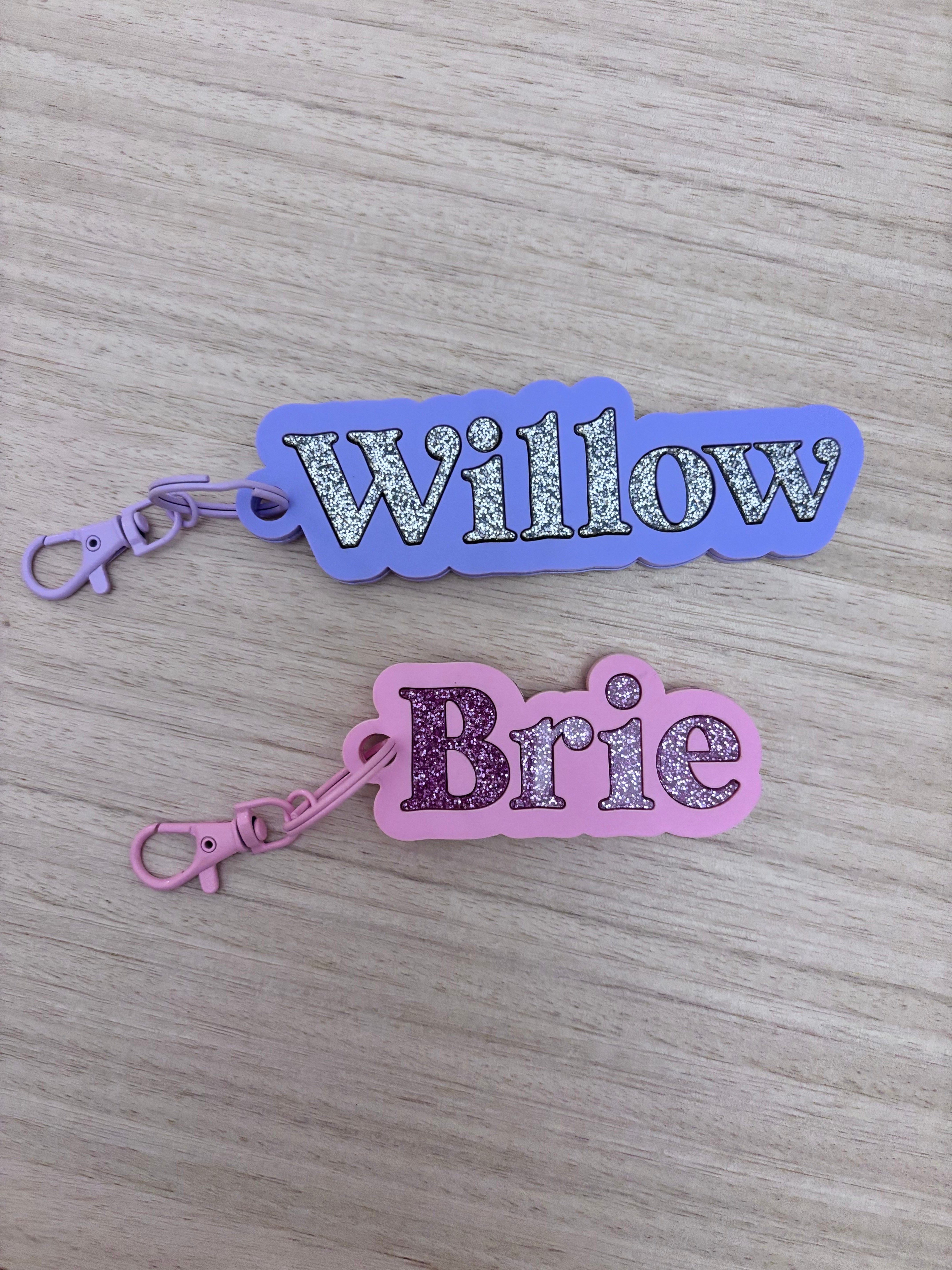 Double Layer Name Keyring – The Laser Two Pty Ltd
