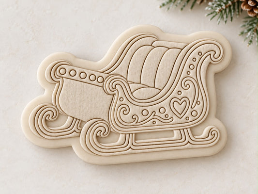 Le Monde de Mely | Gingerbread Sleigh Cookie Stamp