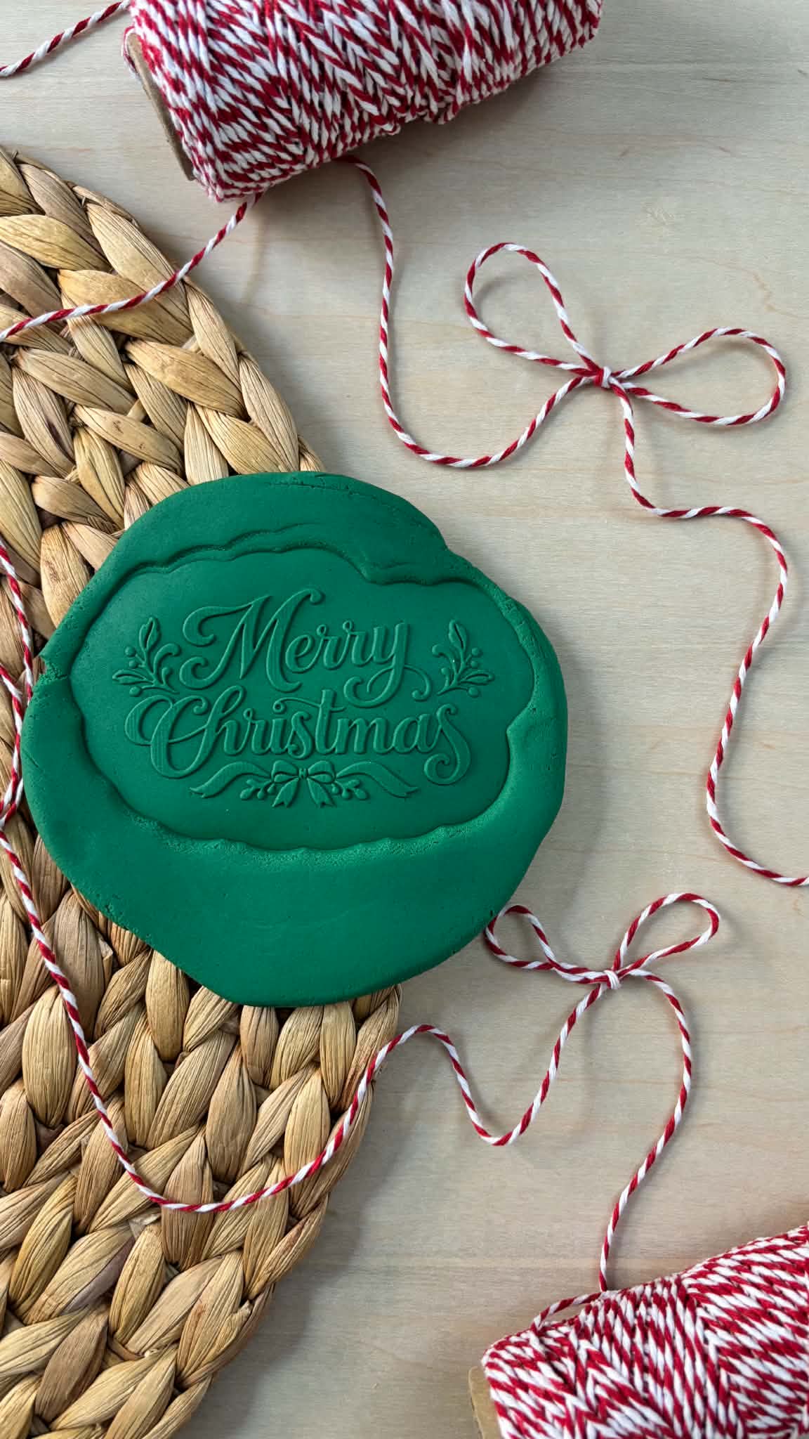 Le Monde de Mely | Christmas Toile – Merry Christmas Cookie Stamp