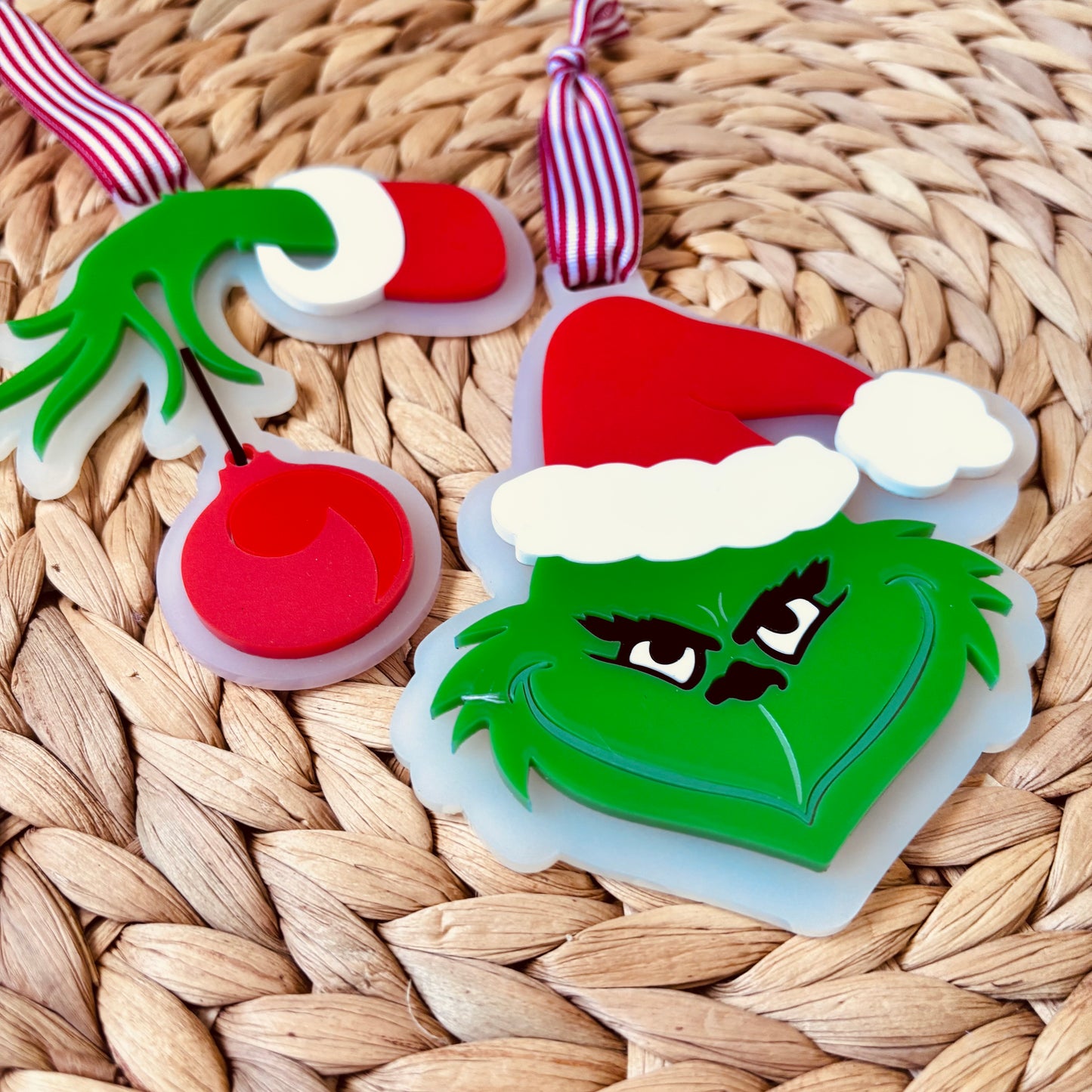 Grinch Face Ornament