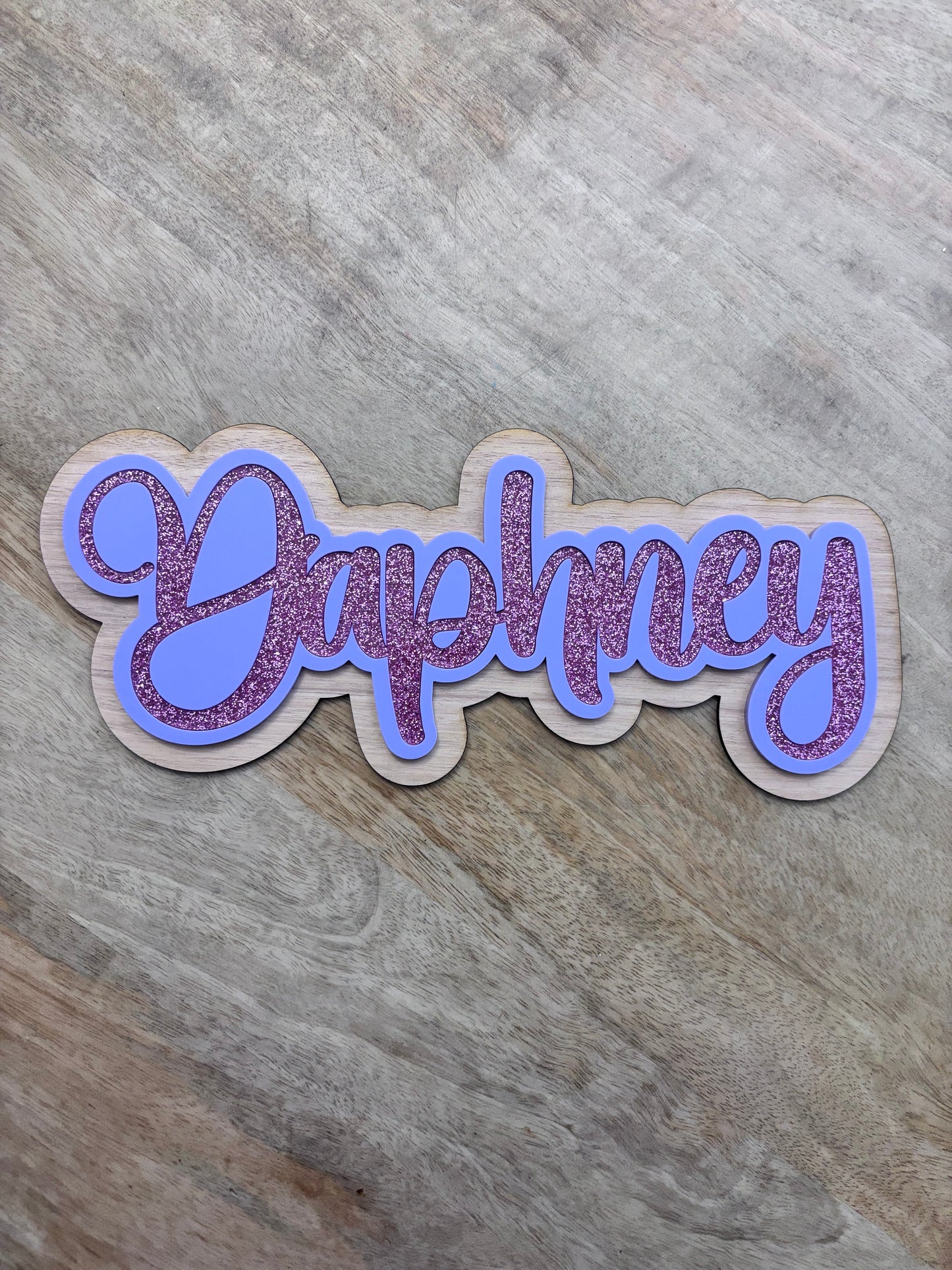 30cm Curly Name Sign