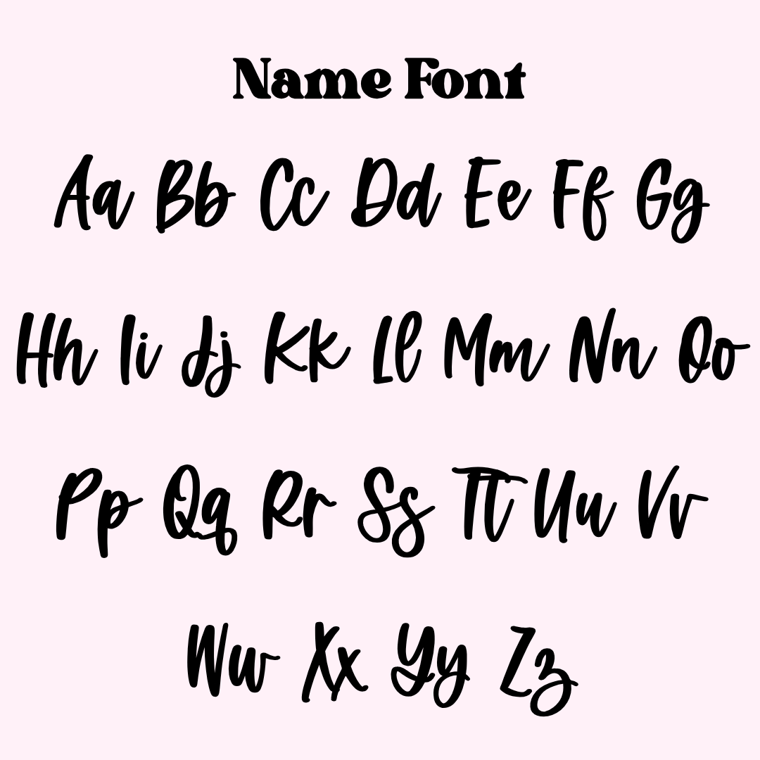 Reversible Name /Age Flower Wavy Rectangle Board