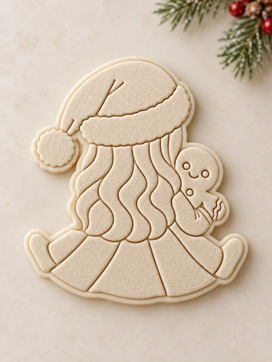 Le Monde de Mely | Classic Christmas – Girl with Gingerbread Man Cookie Stamp