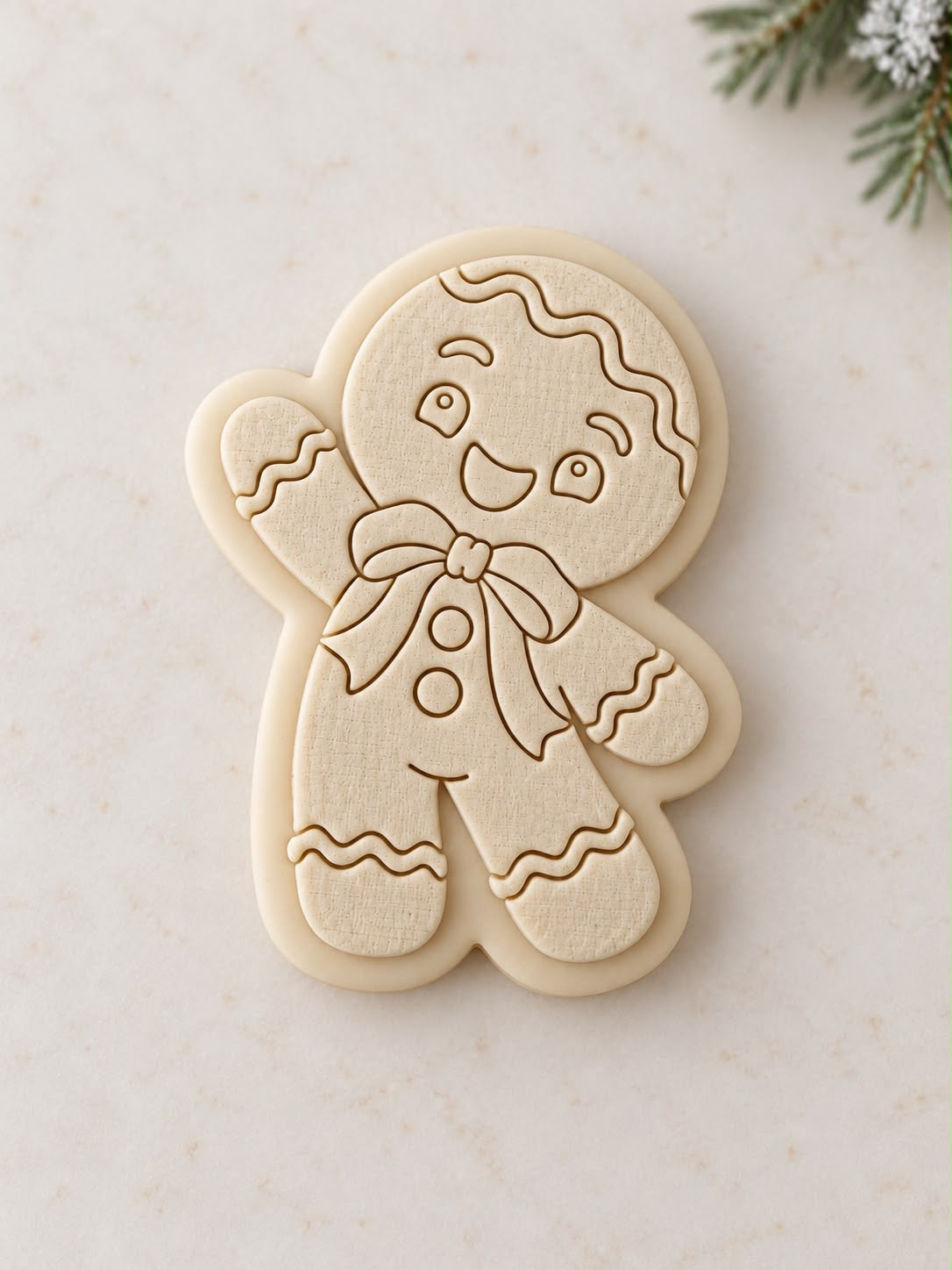 Le Monde de Mely | Waving Gingerbread Man Cookie Stamp