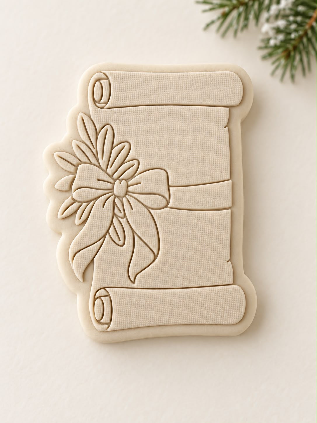 Le Monde de Mely | Classic Christmas –  Christmas Scroll Cookie Stamp