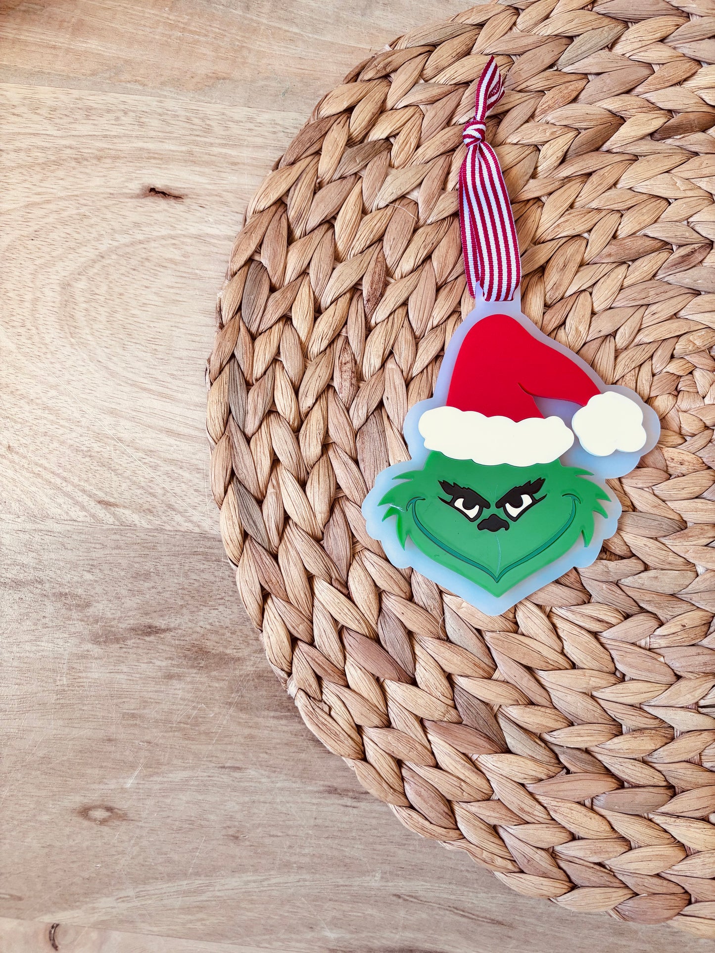Grinch Face Ornament