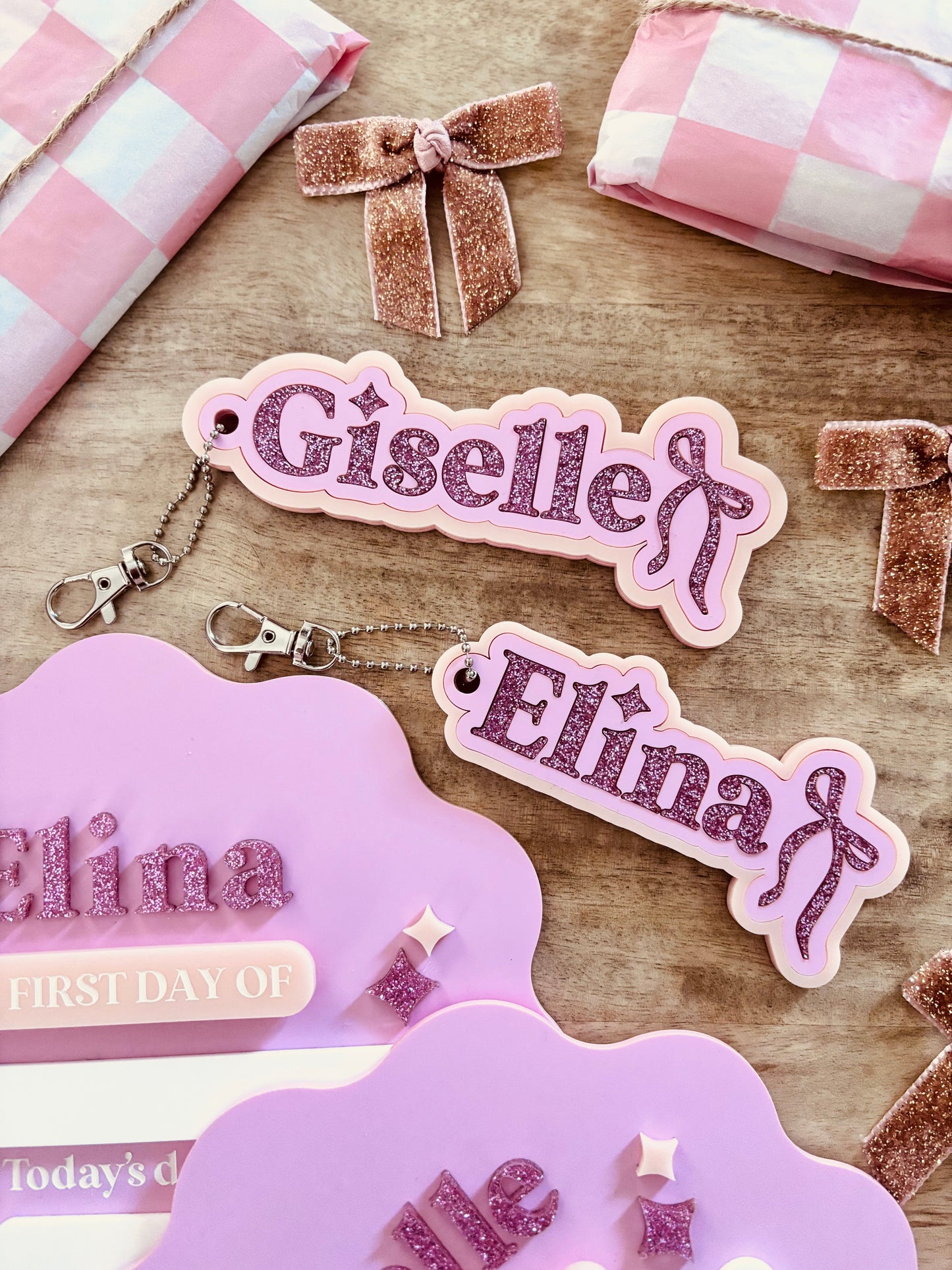 Bow Name Keyring