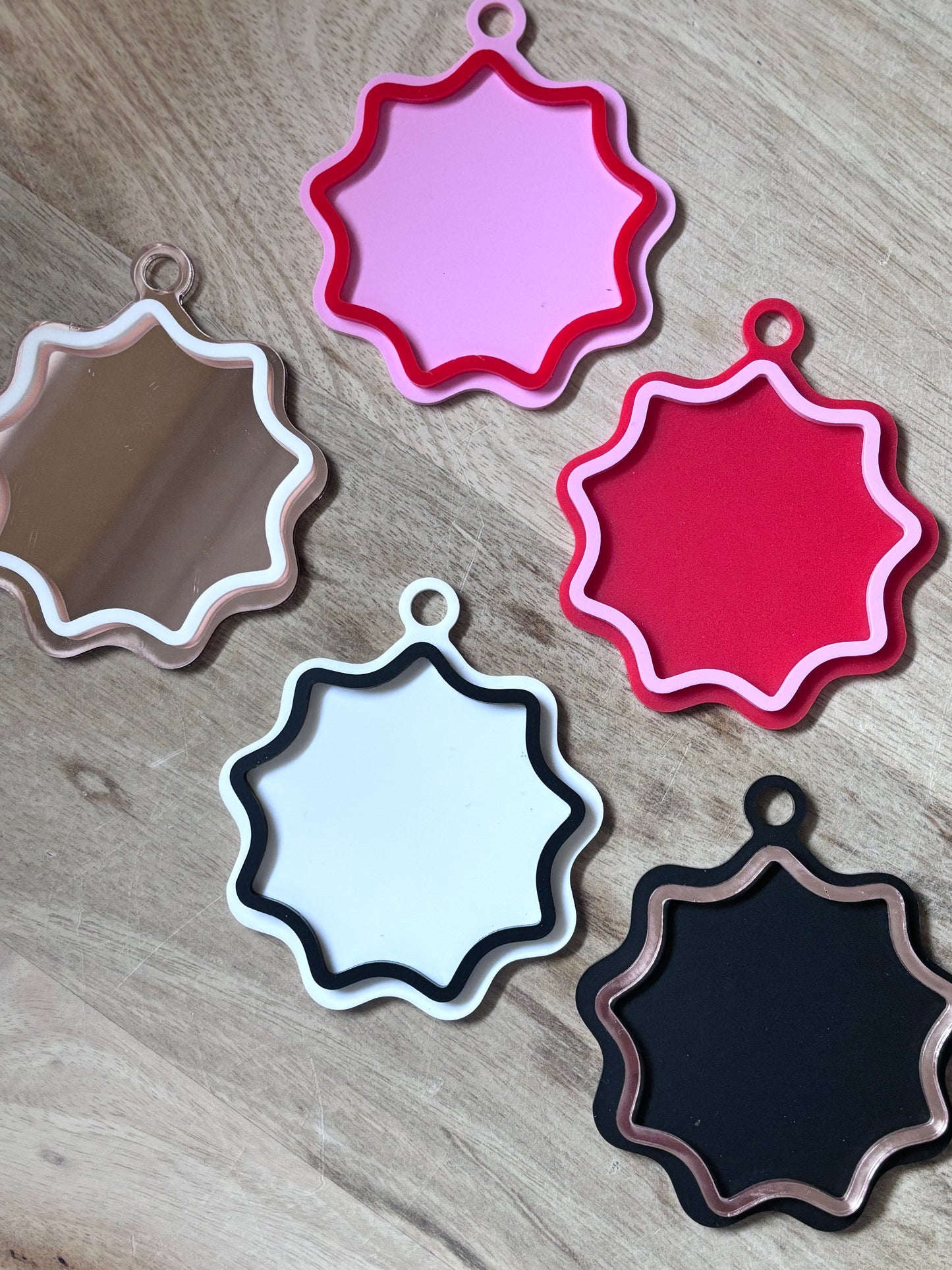 Personalised Acrylic Wavy Ornament