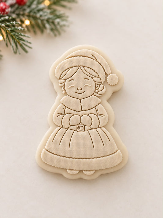 Le Monde de Mely | Classic Christmas – Mrs Claus Full Body Cookie Stamp