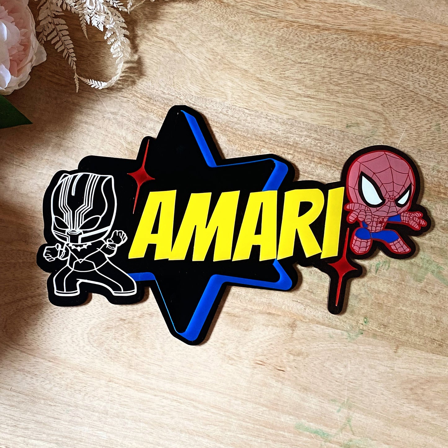 Superhero Name Wall Sign