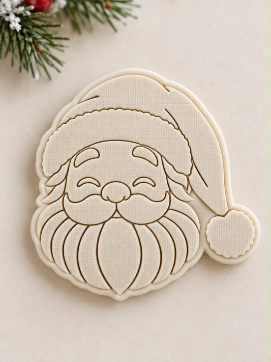 Le Monde de Mely | Classic Christmas – Santa Face Cookie Stamp