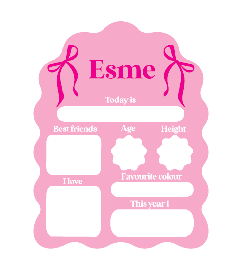Today Is Wavy Arch Bow Board