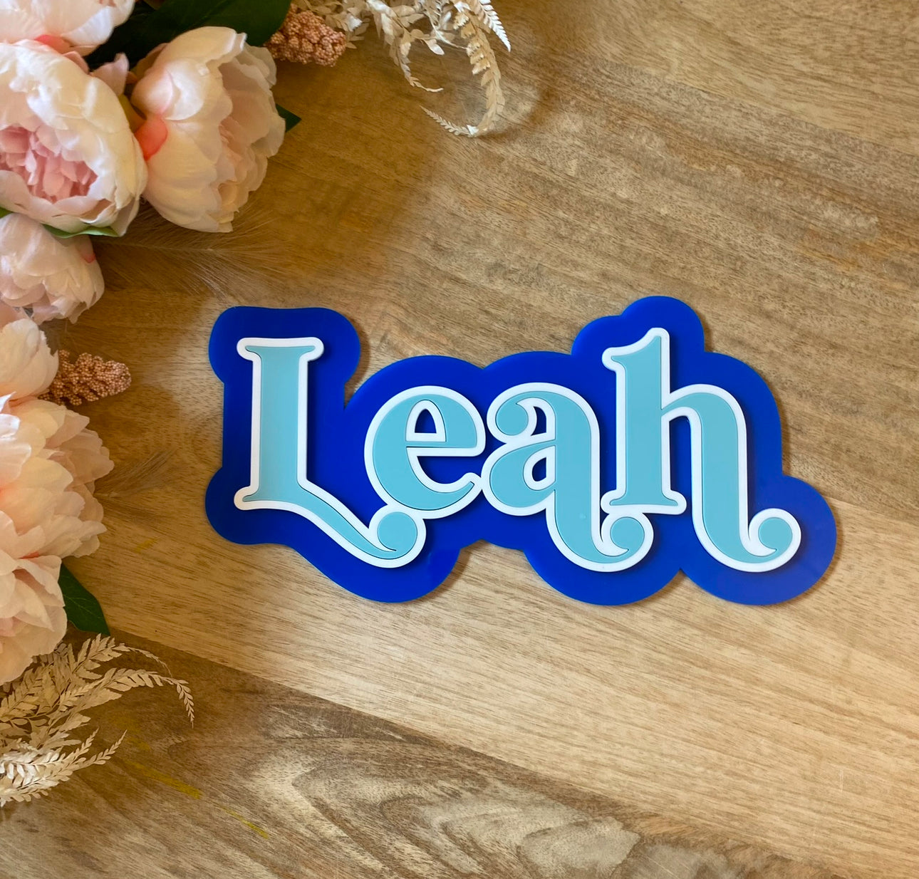 2 Layer Outline Name Sign
