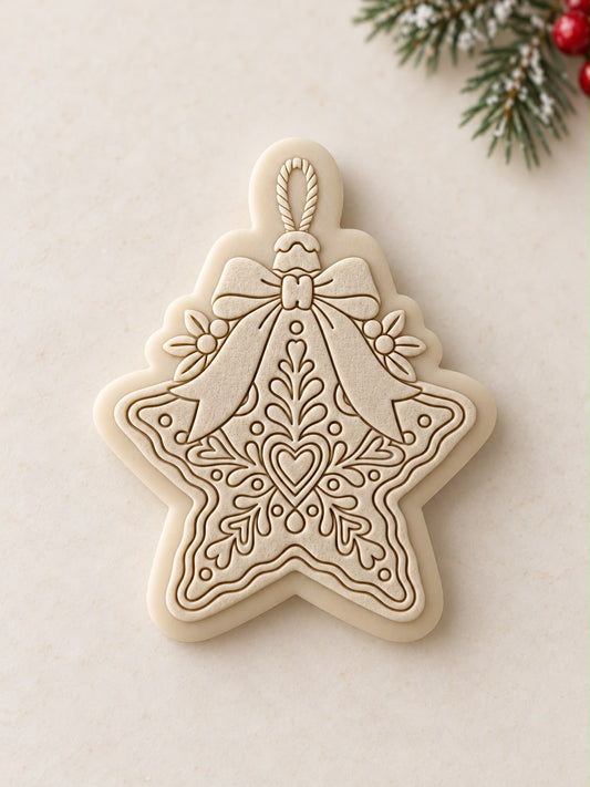 Le Monde de Mely | Gingerbread Star Ornament Cookie Stamp