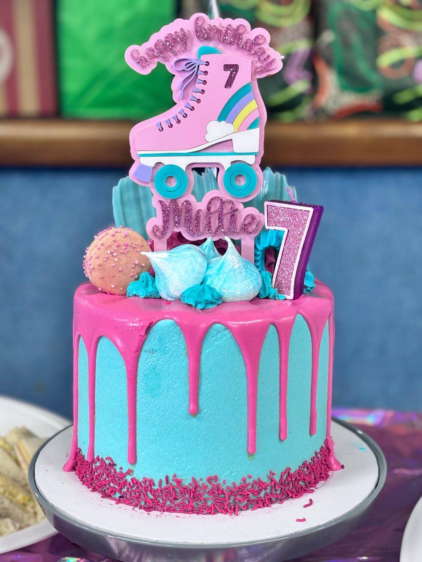 Roller Skating Cake Topper