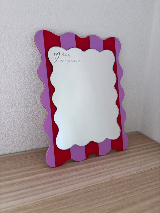 Hey gorgeous Bold Wavy Stripe Mirror