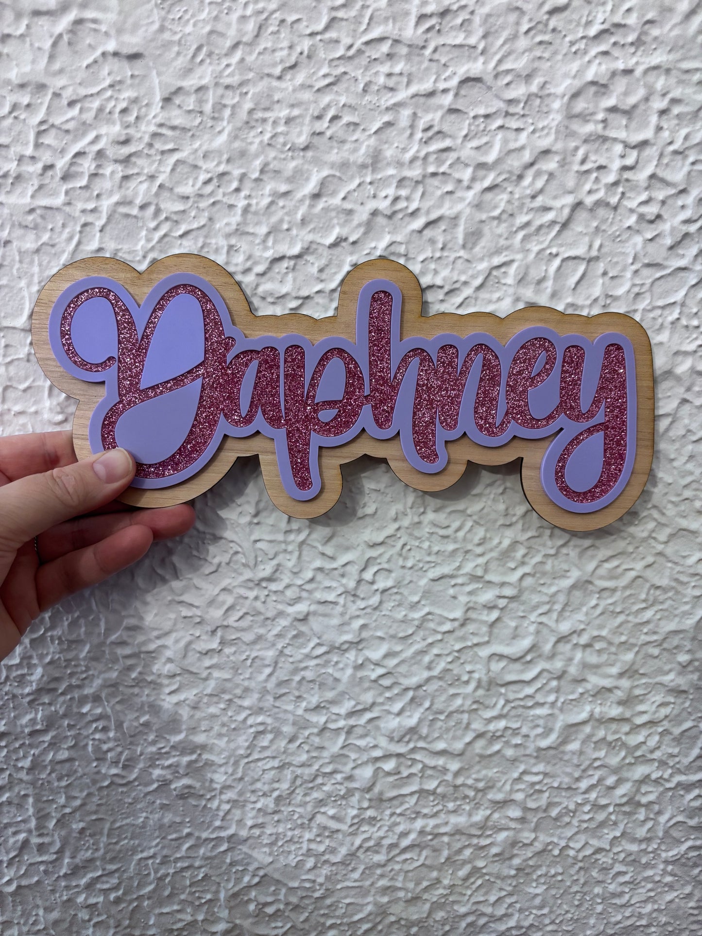 30cm Curly Name Sign