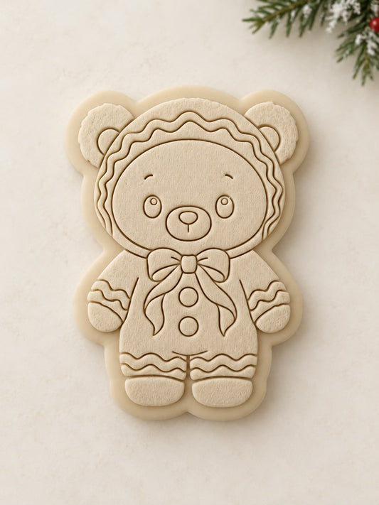 Le Monde de Mely | Christmas Teddies –  Gingerbread Teddy Cookie Stamp