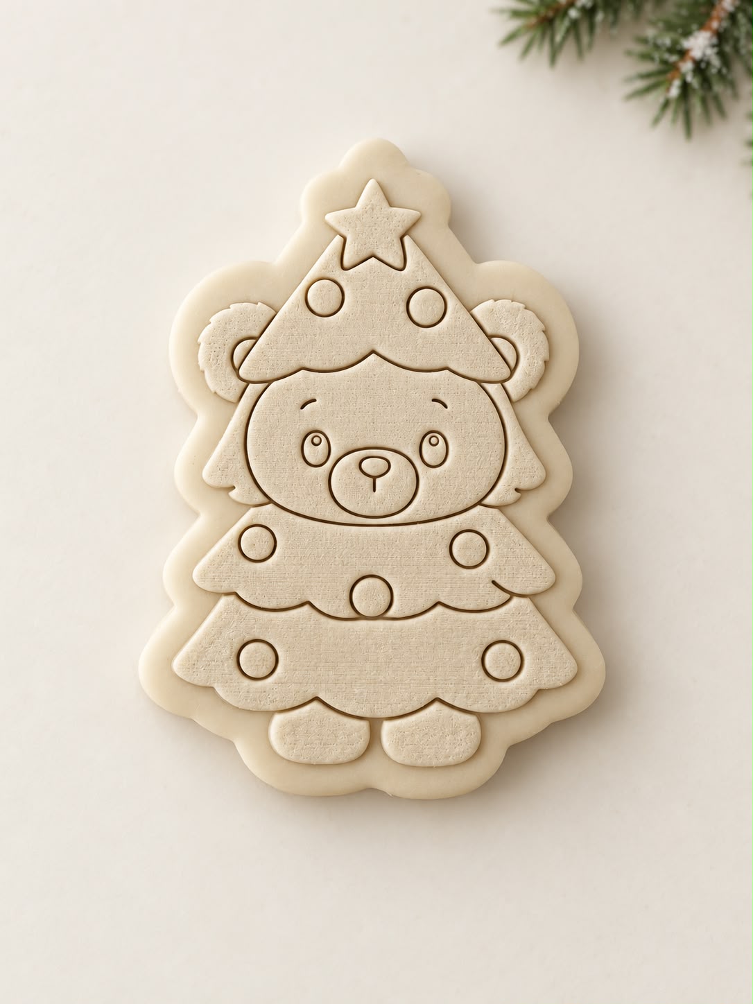 Le Monde de Mely | Christmas Teddies –  Tree Teddy Cookie Stamp