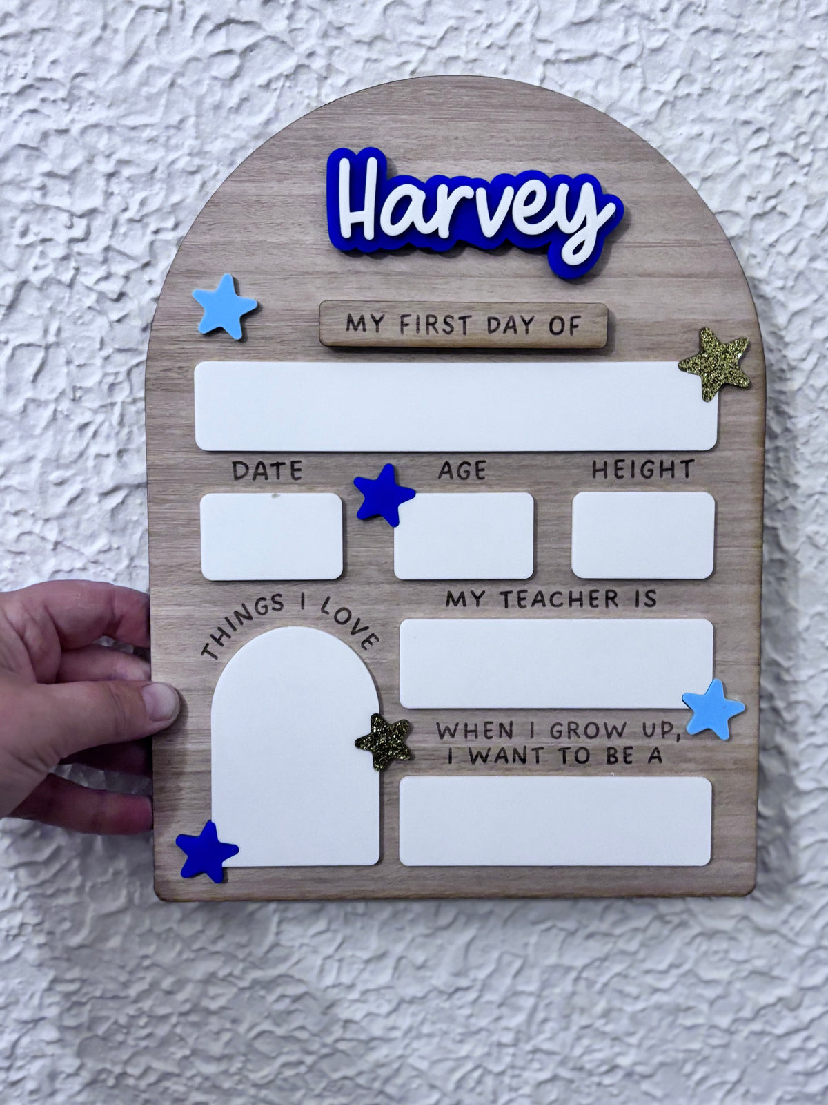 First Last Day of School Star Board