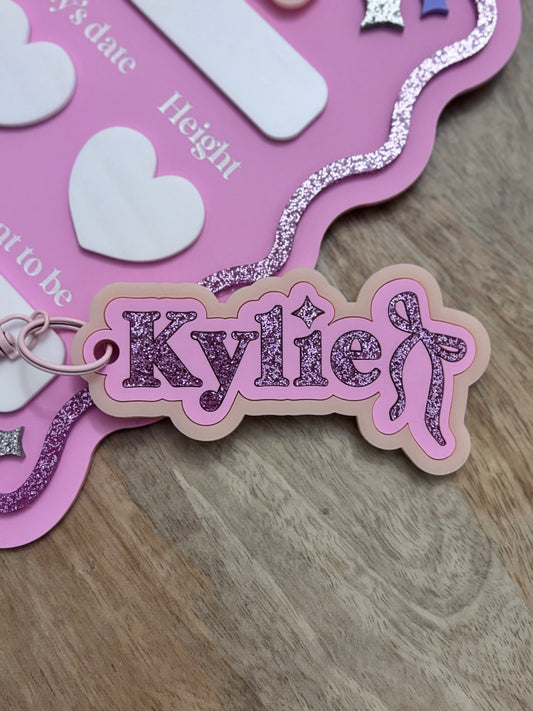 Bow Name Keyring