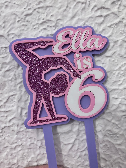 Gymnast Cake Topper