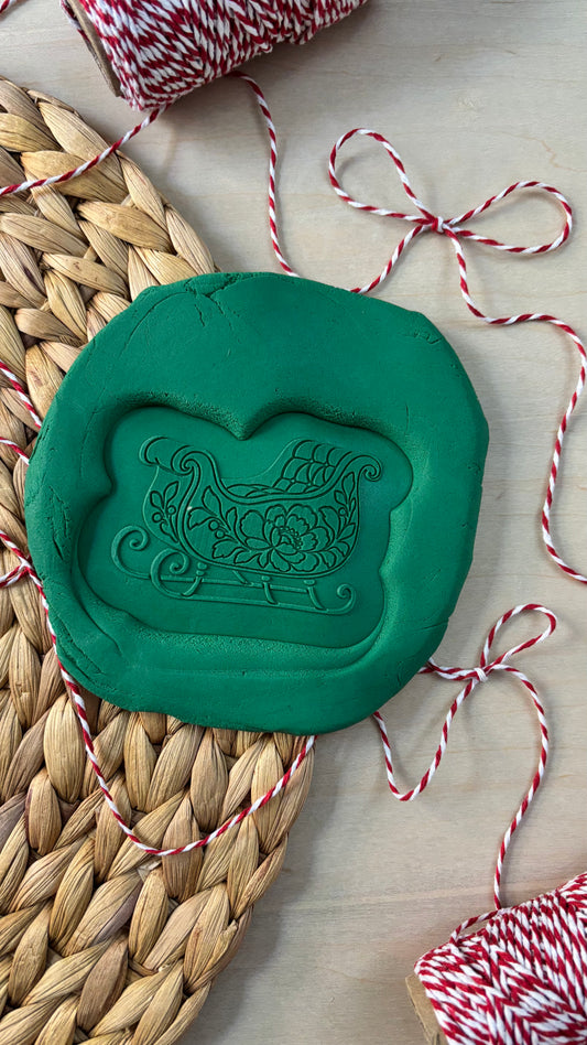 Le Monde de Mely | Christmas Toile – Vintage Sleigh Cookie Stamp