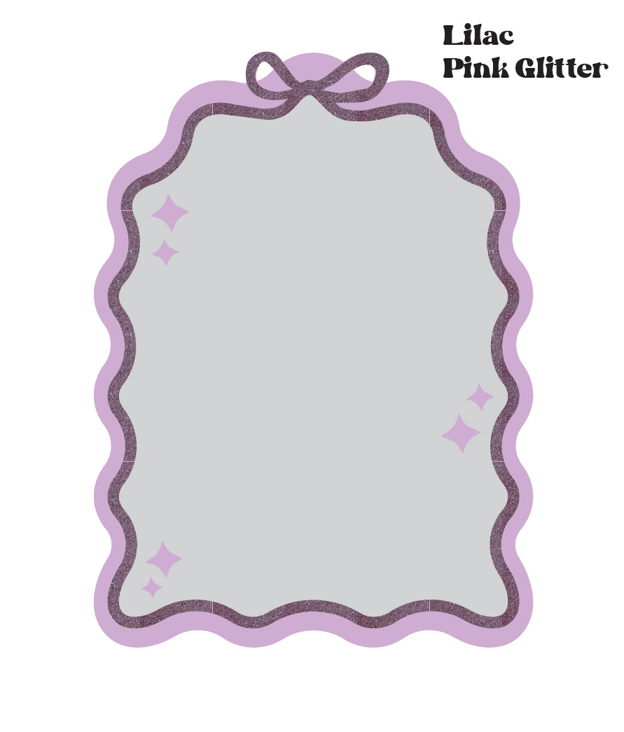 Plain Wavy Bow Arch Mirror