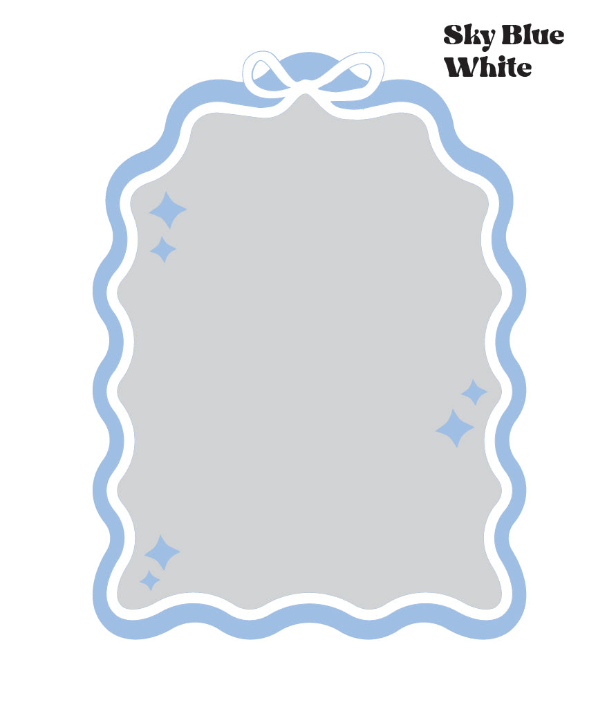 Plain Wavy Bow Arch Mirror