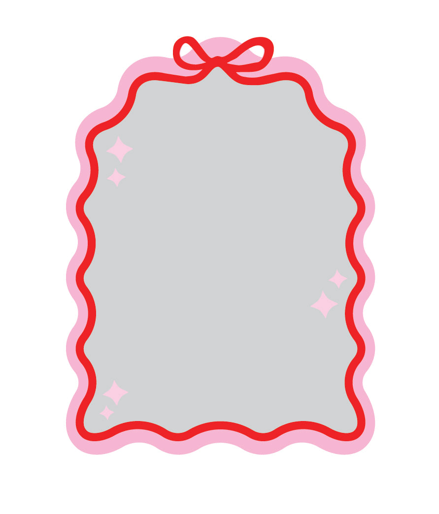 Plain Wavy Bow Arch Mirror