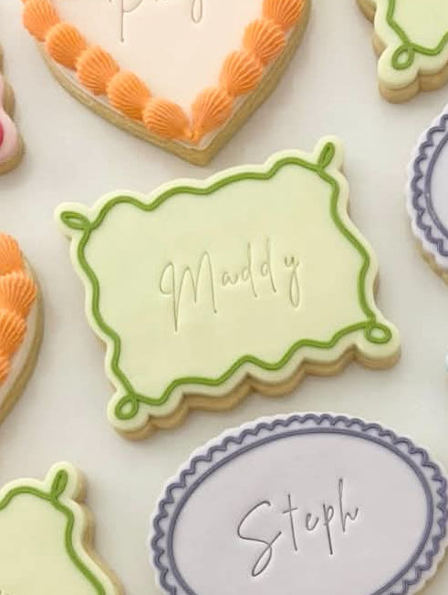 Wavy Pillow Cookie Frame Stamp & Cutter