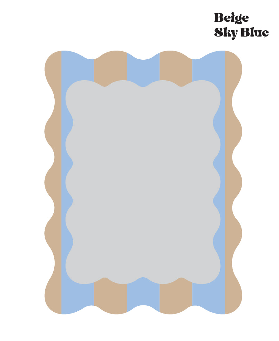 Hey gorgeous Bold Wavy Stripe Mirror
