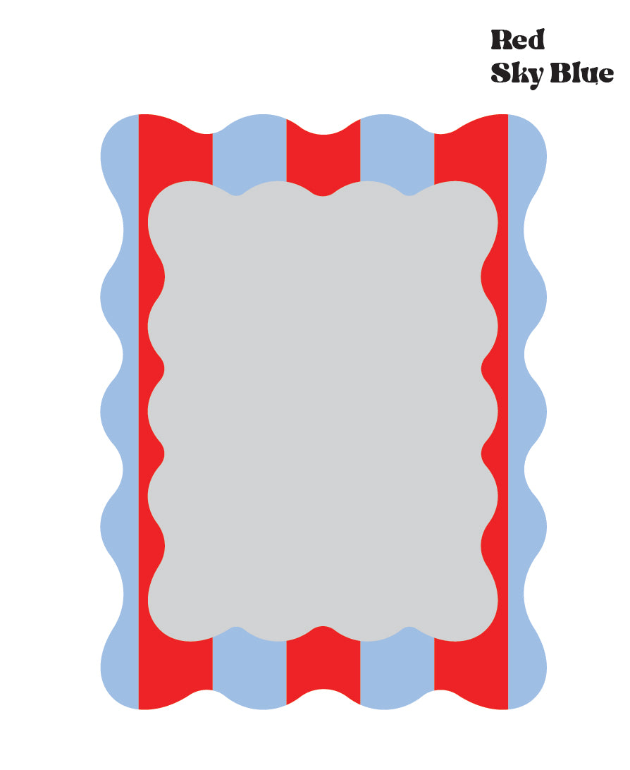 Hey gorgeous Bold Wavy Stripe Mirror