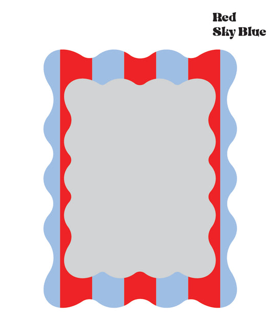 Bold Wavy Stripe Mirror