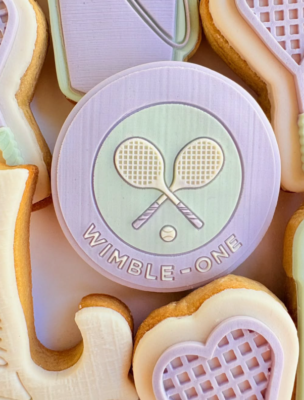 Wimble-One Tennis Cookie Stamp & Cutter